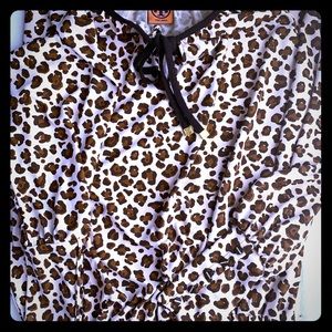 Tory Burch Cheetah Blouse Size Medium
